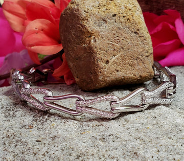 Sterling Silver Diamond Bracelet SDM-11330